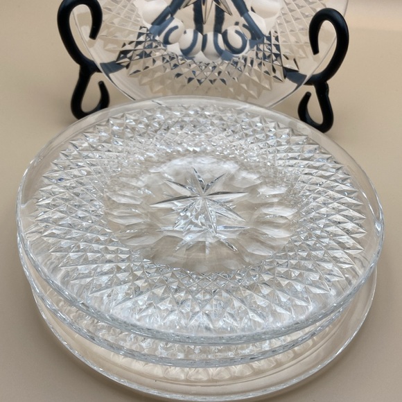Bread and Butter Plates Colleen Pattern by Waterford Crystal - Set of 4 - Picture 2 of 10